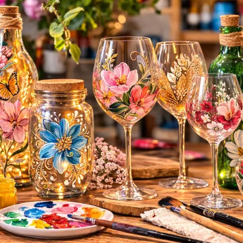 varias peças de vidro