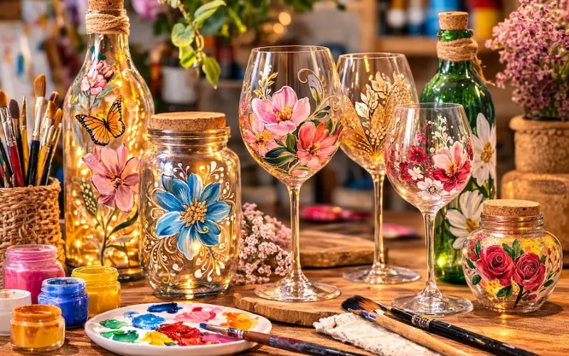 varias peças de vidro